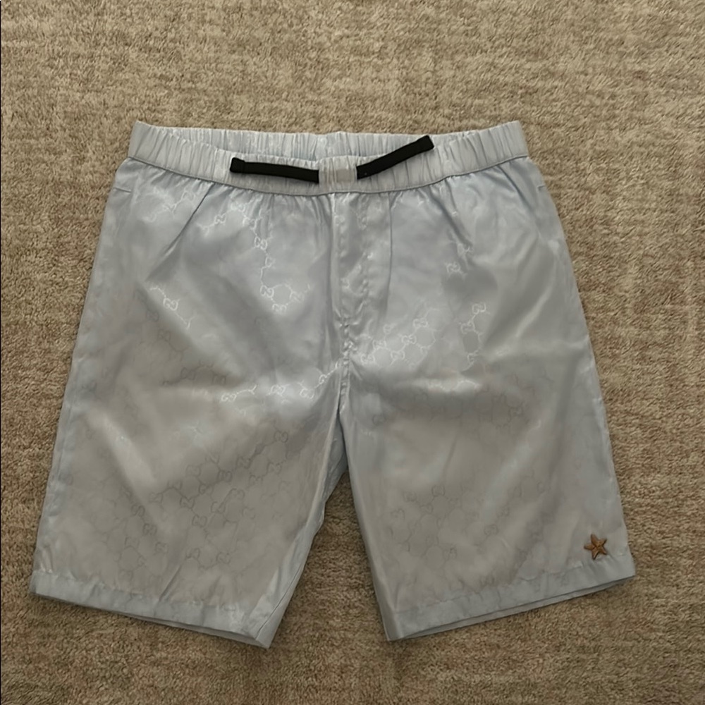 GUCCI LIGHT BLUE SWIM SHORTS